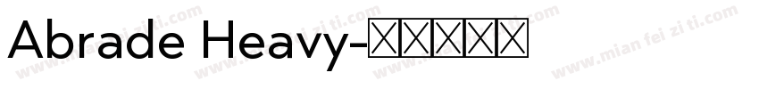 Abrade Heavy字体转换